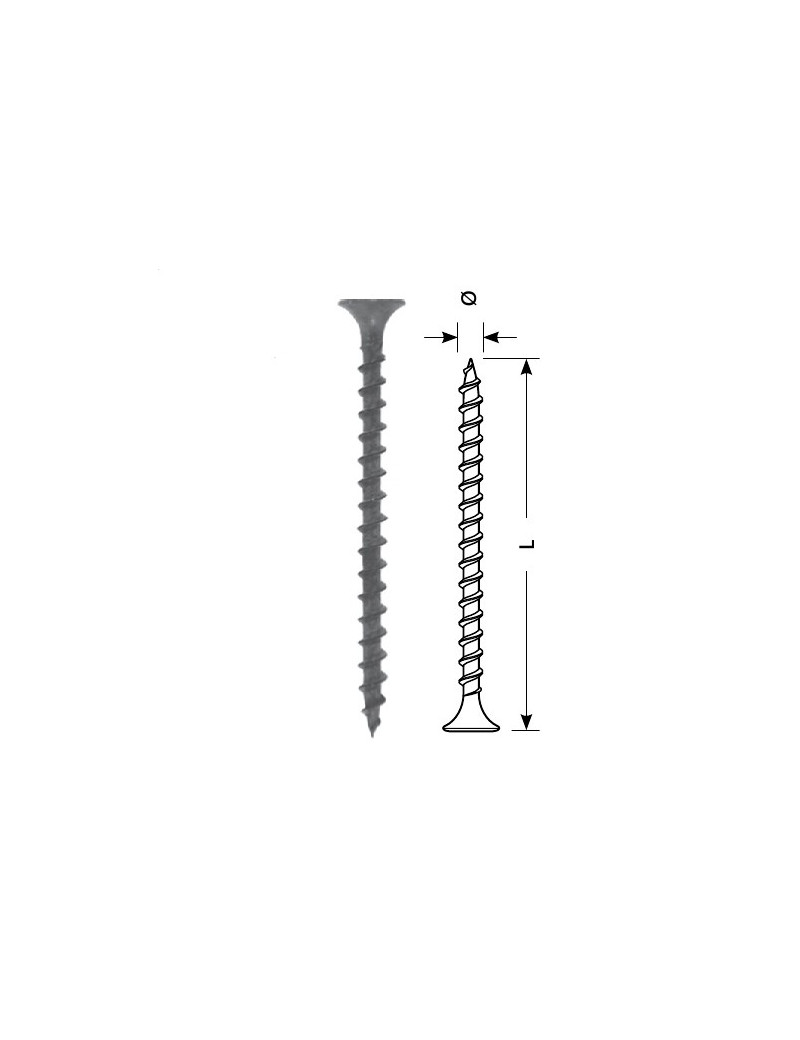 Sraigtas STARFIX gipsas-medis 3.5x45/F (juodas, 150vnt)