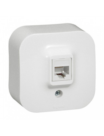 Virstinkinis kompiuterinis lizdas 1xRJ45, UTP 5E cat, Forix Legrand 782424 (balta)