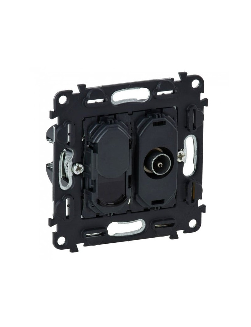 TV lizdo + kompiuterio lizdo RJ45 mechanizmas Valena life Legrand 753055