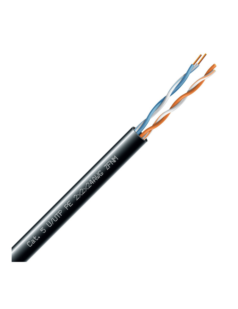 LAN tinklo kabelis ECG UTP 5e (lauko, PE, Fca, 305m, E)