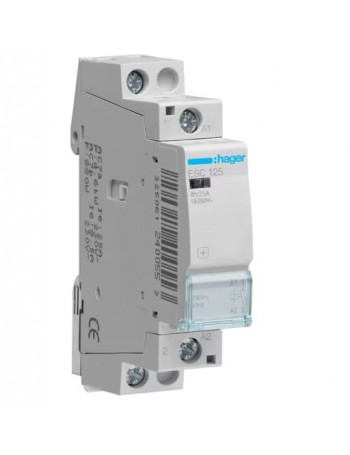 Kontaktorius Hager ESC125 (1P, 25A, 230V)