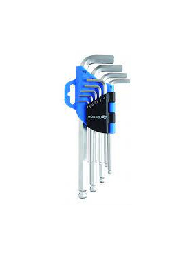 Å eÅ¡iakampiÅ³ raktÅ³ rinkinys Hogert HT1W804 (9 vnt, 1.2-10mm)