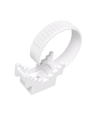 Prisukamas laikiklis kabeliui su dirÅ¾eliu Radpol UP-22 (baltas, 8-22mm, 100vnt)