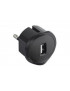 Ä®krovimo lizdas USB Legrand 050681 (juodas, 5V 1.5A)