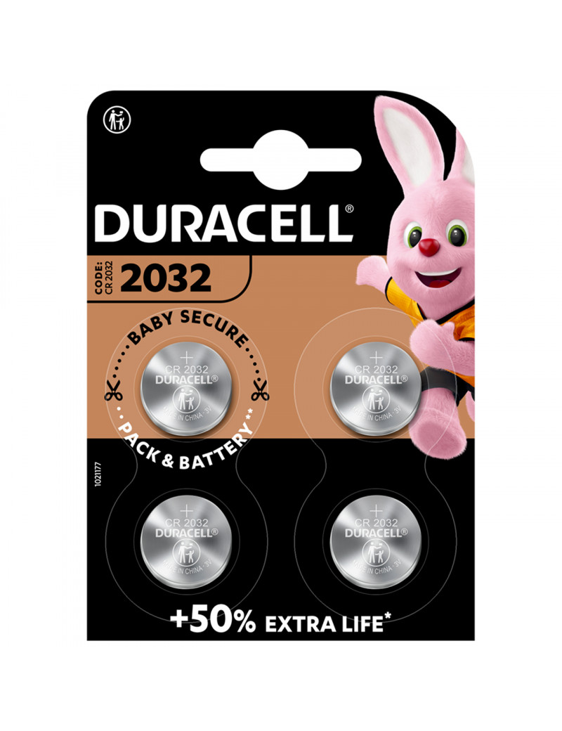 Baterija Duracell Lithium CR2032 (4 vnt.)