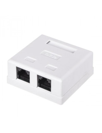 VirÅ¡tinkinis kiÅ¡tukinis lizdas RJ45 (2 prievadai, UTP CAT6)