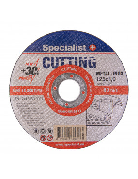 SPECIALIST+ metalo pjdiskas 125x1x22 mm