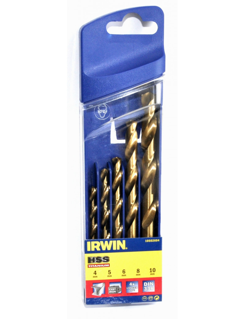 Grąžtų rinkinys HSS TITANIUM 5 vnt