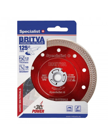 SPECIALIST+ deim diskas BRITVA 125x12x22 mm