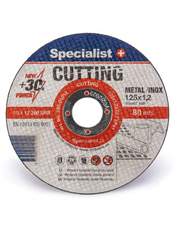 SPECIALIST+ metalo pjdiskas 125x12x22 mm
