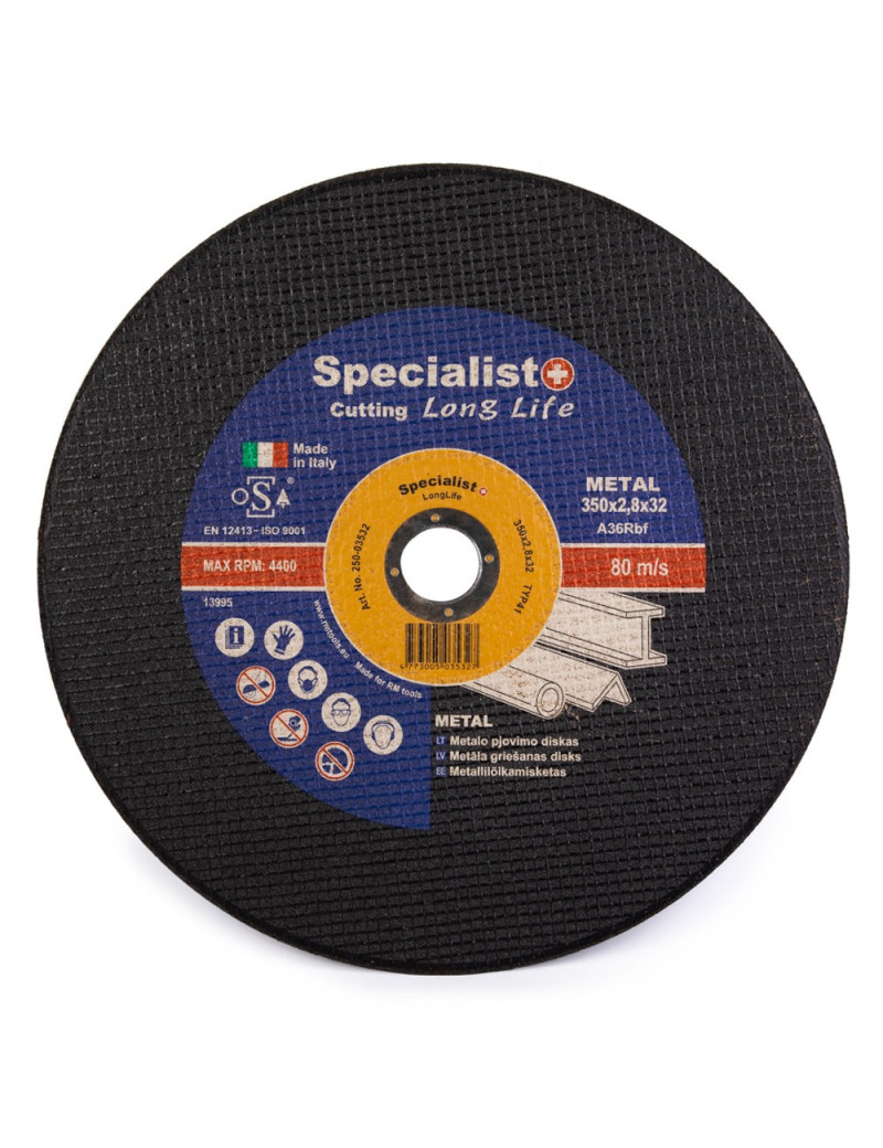 SPECIALIST+ metalo pjdiskas 350x28x32 mm