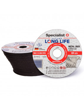 SPECIALIST+ metalo pjdiskas LONG LIFE 125x1x22 mm