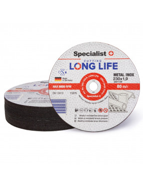 SPECIALIST+ metalo pjdiskas LONG LIFE 230x19x22 mm