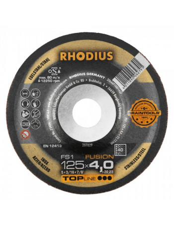 Met šlif diskas „RHODIUS FS1 125x4 mm