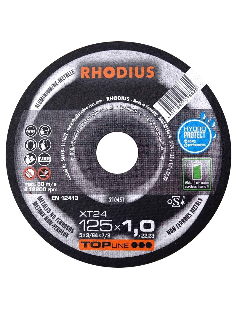 Pjovimo diskas aliuminiui 125x1x22 mm