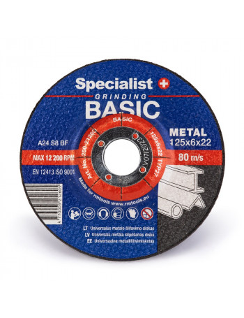 SPECIALIST+ šlif diskas 125x6x22 mm