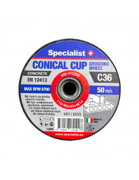 SPECIALIST+ betono šlif taurė C36 110/90x55xM14 mm