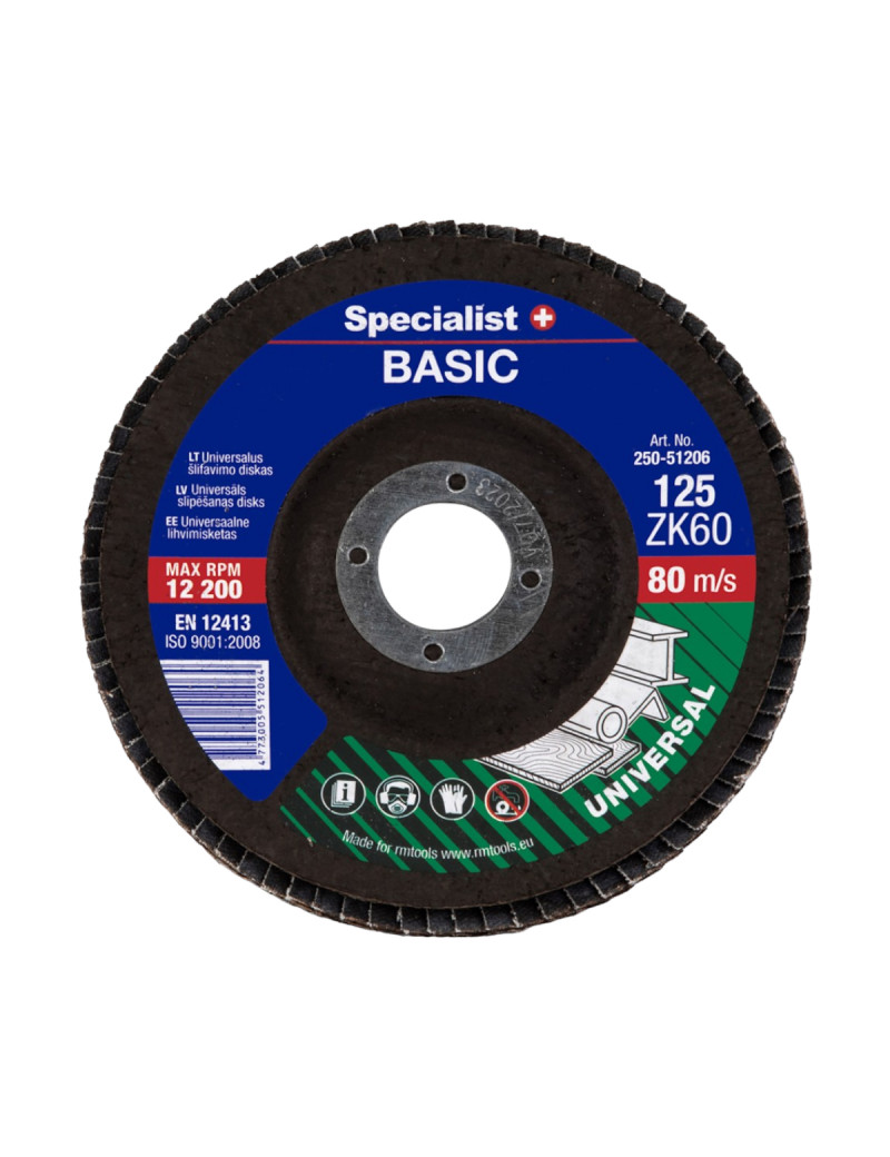 SPECIALIST+ lapelinis šlif diskas BASIC ZK60 125 mm