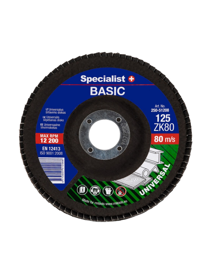 SPECIALIST+ lapelinis šlif diskas BASIC ZK80 125 mm