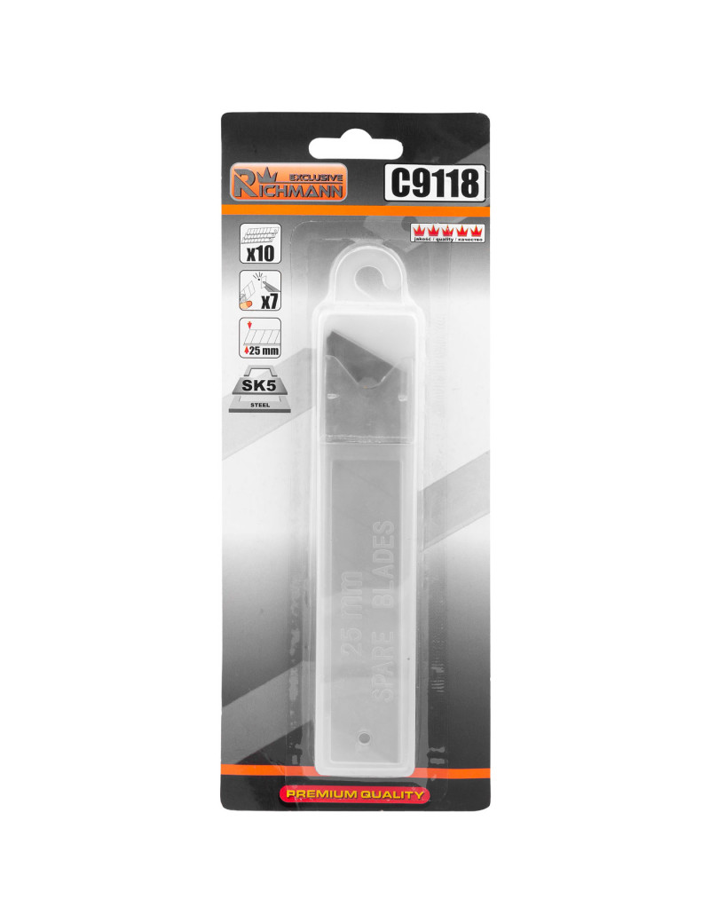 Laužoma geležtė „RICHMANN 25 mm 10 vnt
