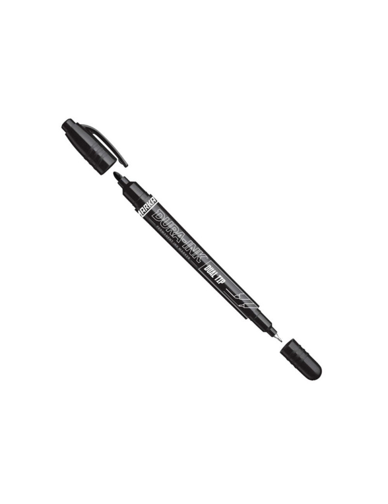 Markeris DURA-INK Dual Tip 07 MM Juod
