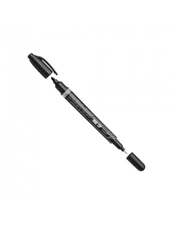 Markeris DURA-INK Dual Tip 07 MM Juod