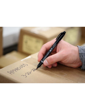 Markeris DURA-INK Dual Tip 07 MM Juod