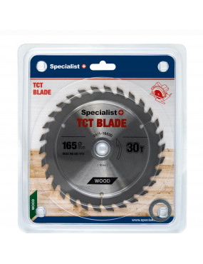 SPECIALIST+ pjovimo diskas 165x30Tx30/20/16 mm