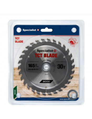 SPECIALIST+ pjovimo diskas 165x30Tx30/20/16 mm