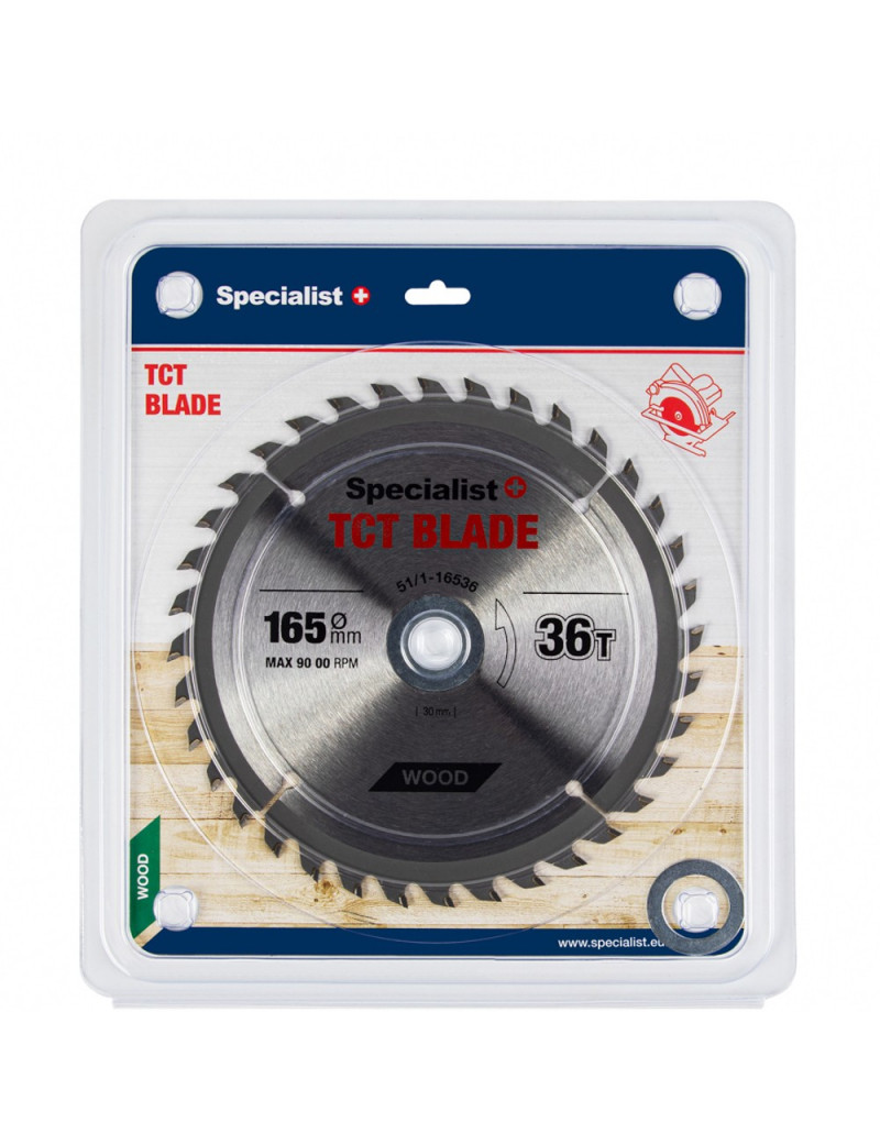 SPECIALIST+ pjovimo diskas 165x36Tx30/20/16 mm