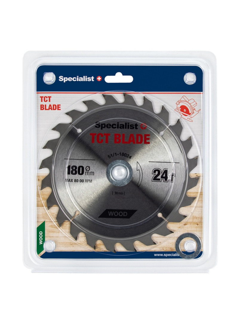 SPECIALIST+ pjovimo diskas 180x24Tx30/20/16 mm