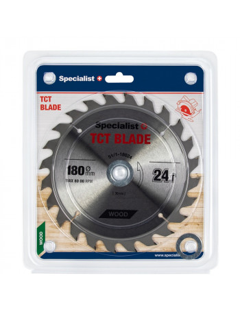 SPECIALIST+ pjovimo diskas 180x24Tx30/20/16 mm