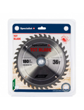 SPECIALIST+ pjovimo diskas 180x36Tx30/20/16 mm