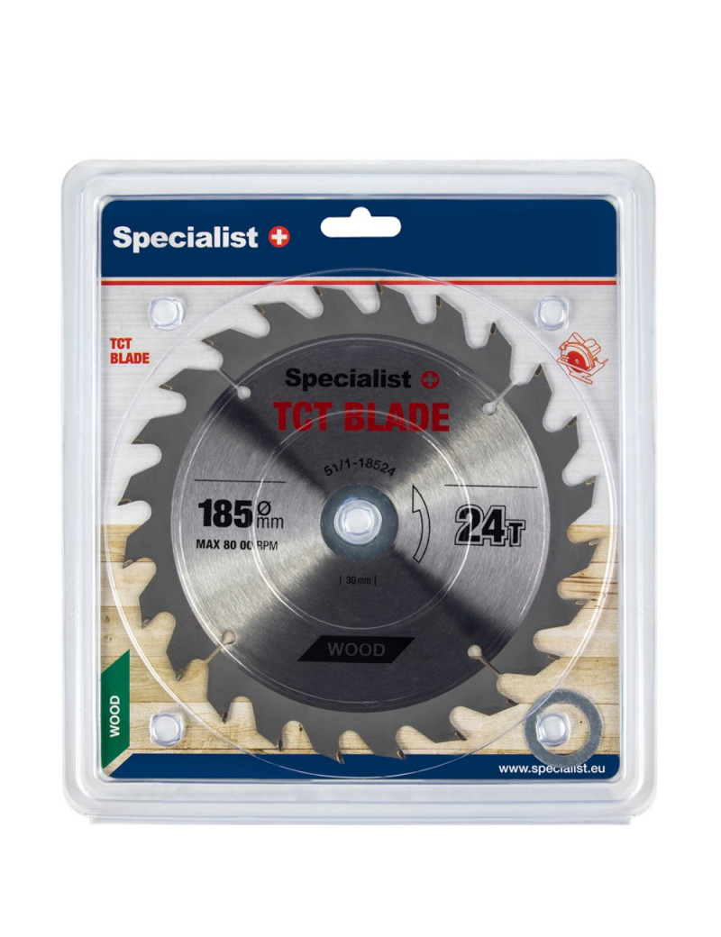 SPECIALIST+ pjovimo diskas 185x24Tx30/20/16 mm