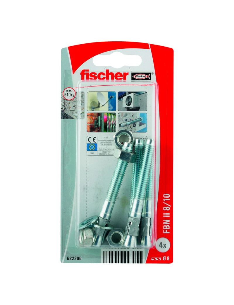 Metalinis pleištinis ankeris FBN II 8/50 8x111 5 vnt