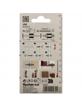 Ankeris Fischer GKP 6x52 4 vnt