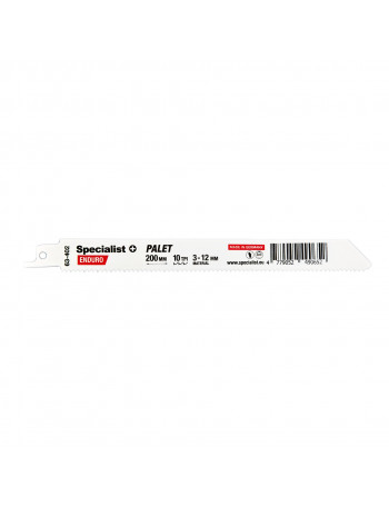 SPECIALIST+ pjūklelis paletėms 200 mm 10TPI