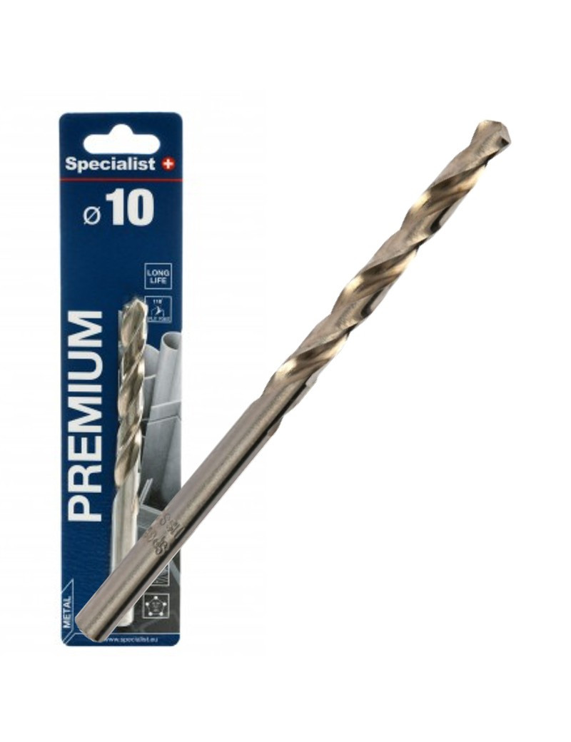 SPECIALIST+ metalo grąžtas PREMIUM 10 mm