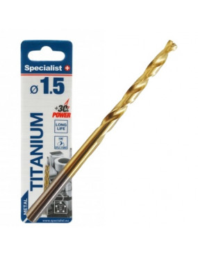 SPECIALIST+ metalo grąžtas TITAN 15 mm 2 vnt