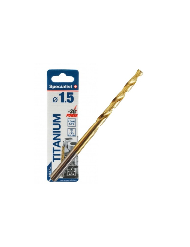 SPECIALIST+ metalo grąžtas TITAN 15 mm 2 vnt