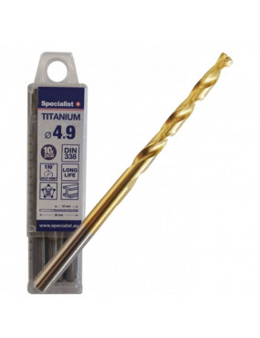 SPECIALIST+ metalo grąžtas TITAN 49 mm 10 vnt