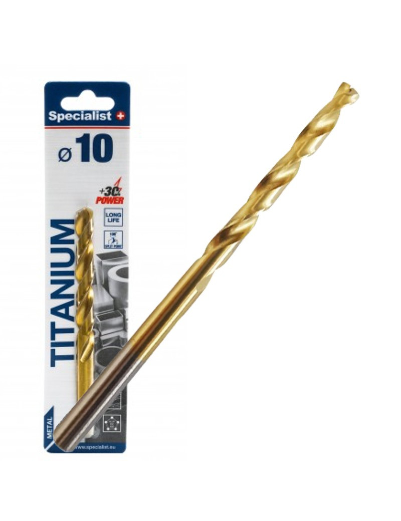 SPECIALIST+ metalo grąžtas TITAN 10 mm