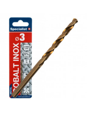 SPECIALIST+ metalo grąžtas COBALT 3 mm