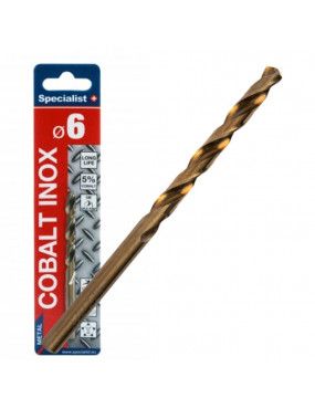 SPECIALIST+ metalo grąžtas COBALT 6 mm