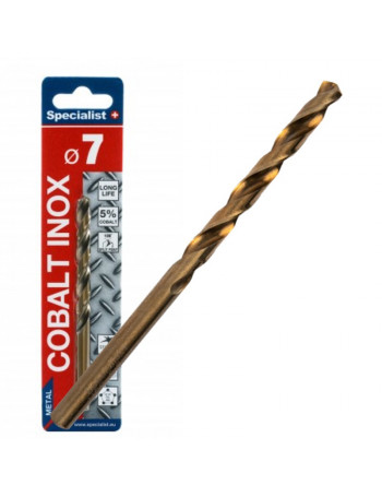 SPECIALIST+ metalo grąžtas COBALT 7 mm