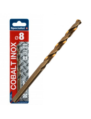 SPECIALIST+ metalo grąžtas COBALT 8 mm