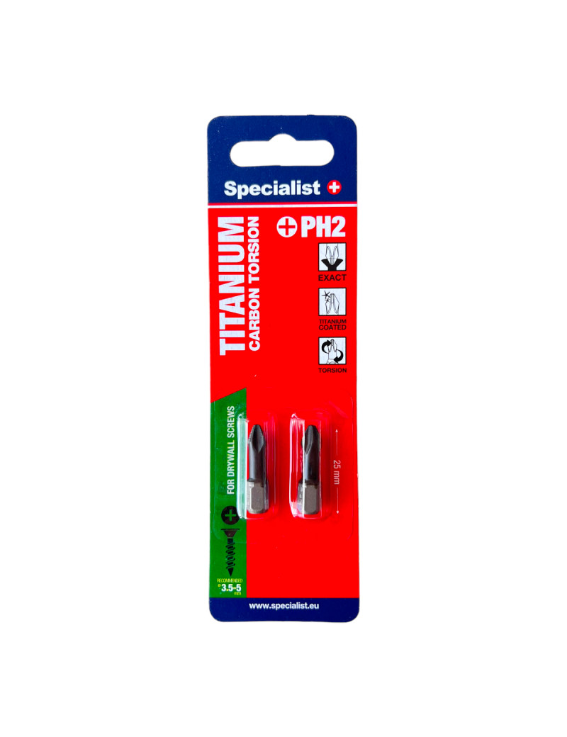 SPECIALIST+ antgalis TITAN CARBON PH2 TORSION 2 vnt