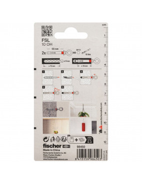 Fischer ankeris su O formos kabliu FSL 10 OH 2vnt