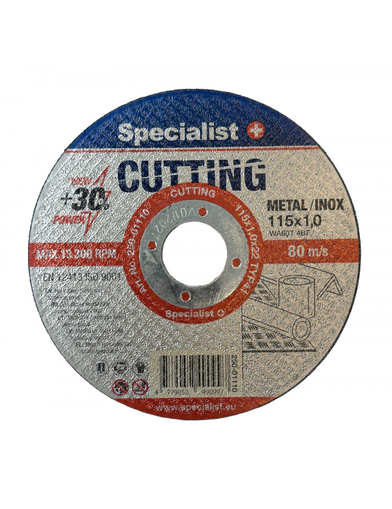 SPECIALIST+ metalo pjdiskas 115x10x22 mm