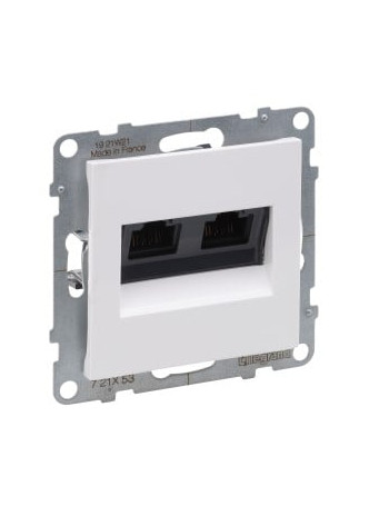 Baltas 2xRJ45 UTP 6 lizdas SUNO Legrand 721153